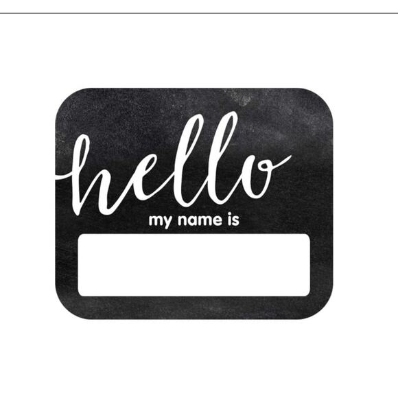 Schoolgirl Style Industrial Chic Name Tags, 40 pcs - Picture 1 of 4